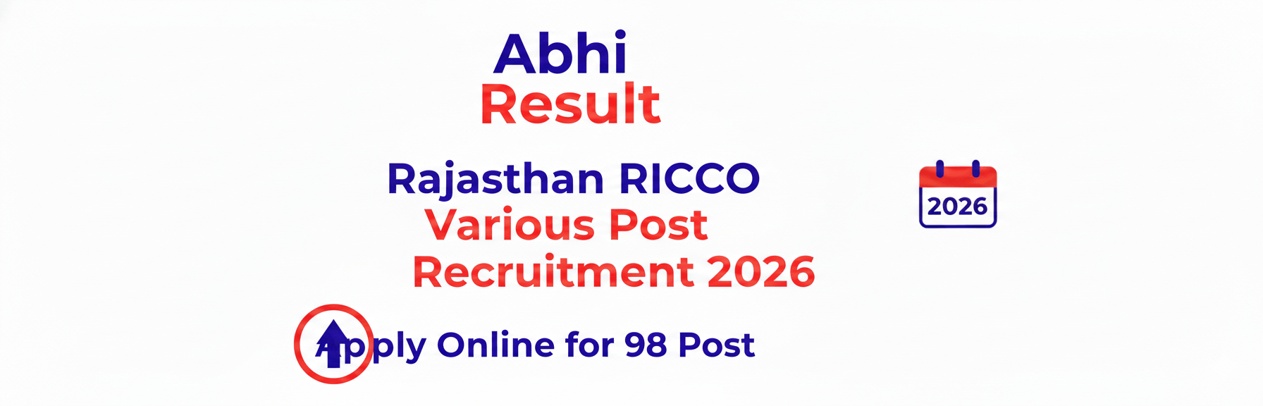 Rajasthan RIICO Various Post Online Form 2026 Live Now 
