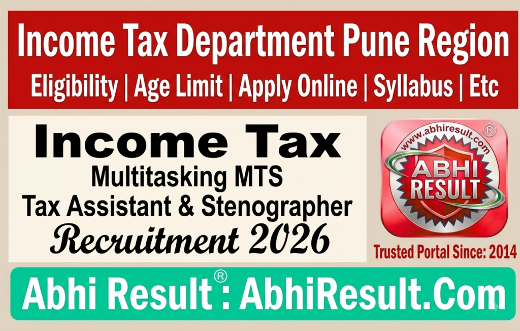 Income Tax MTS , Tax Assistant, Stenographer